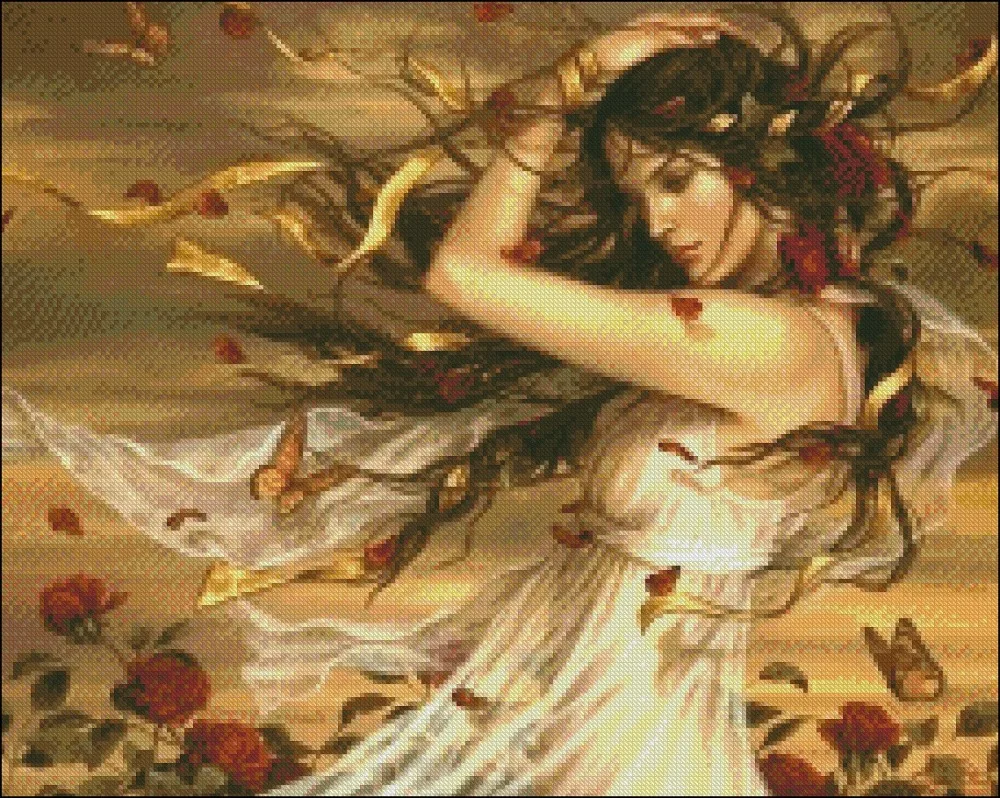 Наборы для вышивки крестиком 14 ct DMC DIY Искусство ручной работы Carly|counted cross stitch kits|14