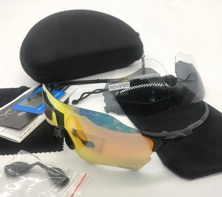 Polarized 3 Lens Мужские и женские поляризационные очки для бега, верховой езды, рыбалки, Mtb, езды на велосипеде, очки для шоссейного велосипеда, спортивные солнцезащитные очки, велосипедные очки - Цвет: Polarized 3 Lens