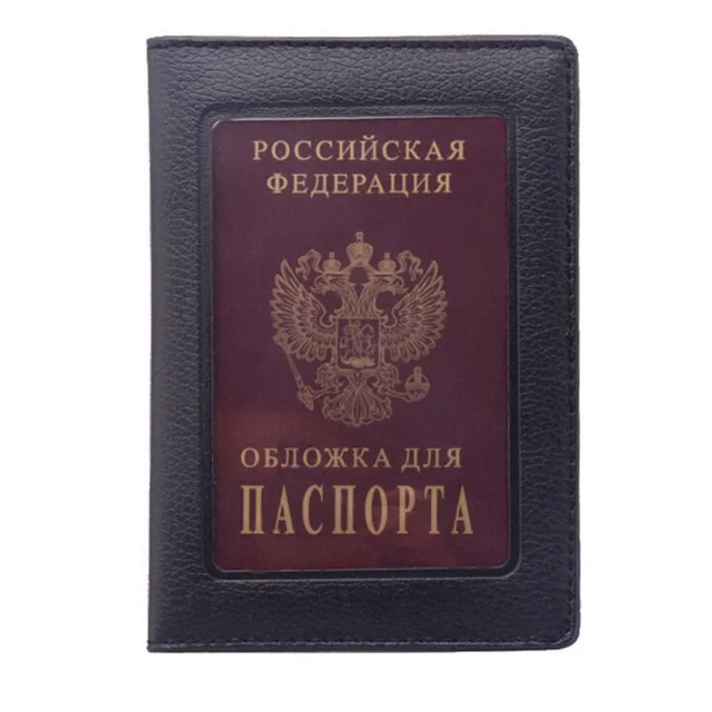 Black Высококачественный Дорожный Чехол для паспорта, Обложка для карт, чехол для женщин и мужчин, чехол для путешествий porta passaporte pasport paspoort - Цвет: Black