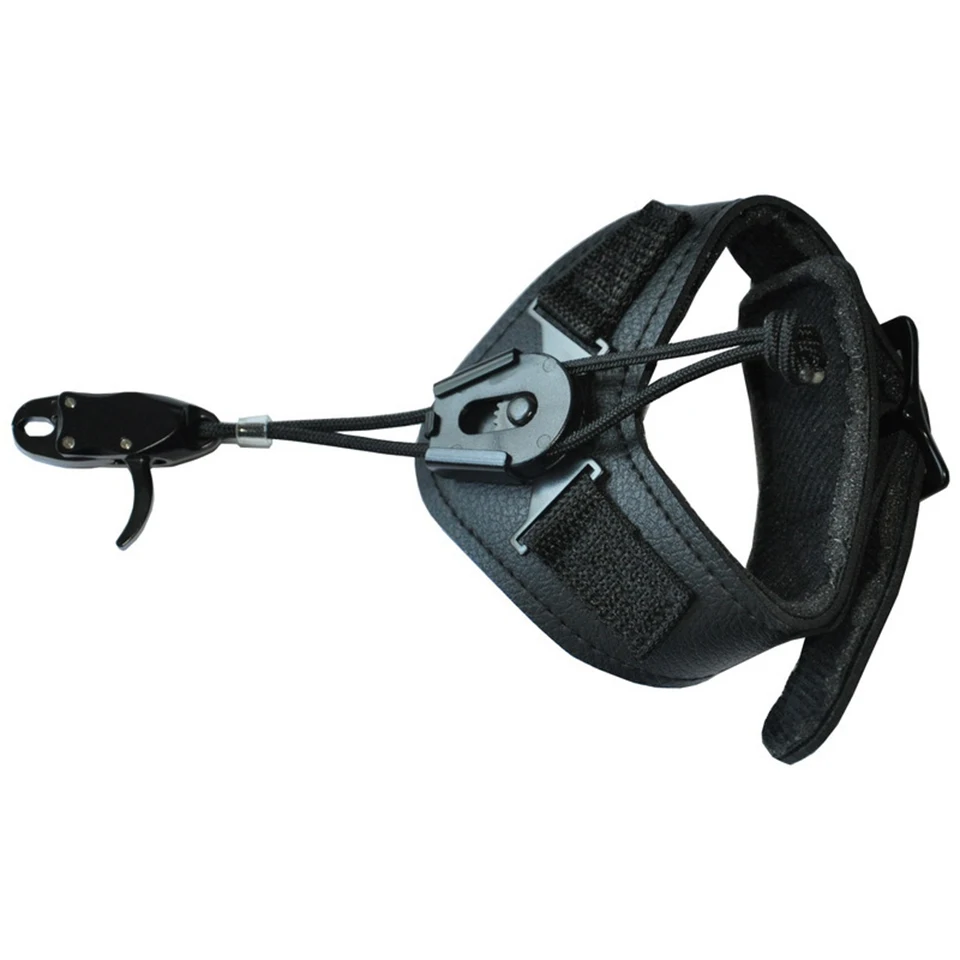 

Adjustable Leather Wrist Strap Archery Bow Release for Compound Bow Hunting Bow Accessory