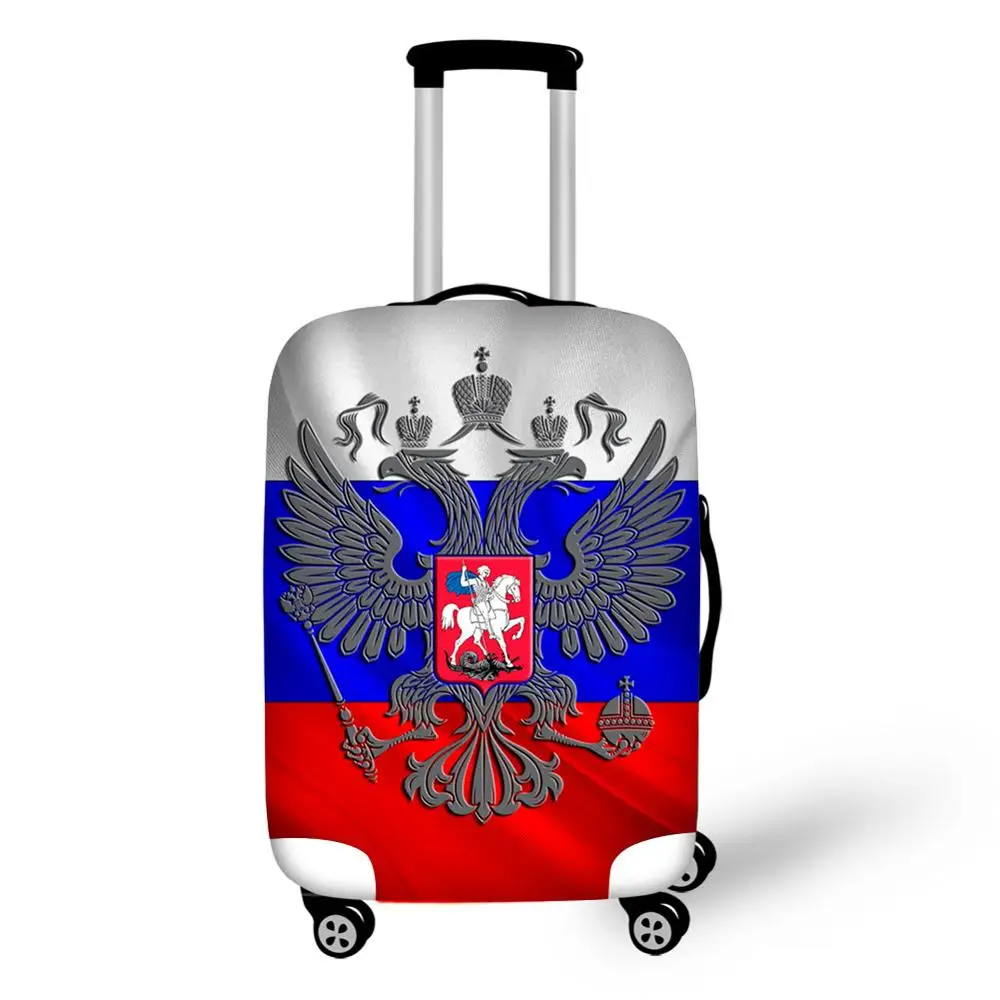 02 3D Флаги принты чехол для чемодана крышка высокая эластичная Защитная крышка аксессуары для путешествий подходит для 18 до 32 дюймов багажа - Цвет: 02