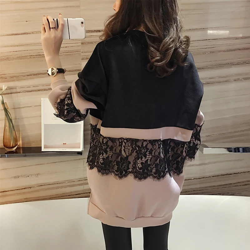 5xl плюс большие размеры кофты женщины весна-осень зима 2019 флис свободные сладкий