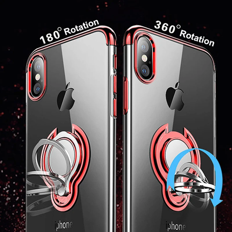 Роскошный чехол из ТПУ с покрытием для Huawei P20 Lite Mate 20 10 Pro магнитный автомобильный