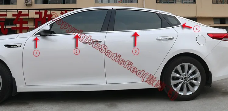 Оконная рама из нержавеющей стали для KIA K5 Optima 2016 2017 | Автомобили и мотоциклы