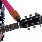 Шейный ремешок для акустической гитары ammoon, адаптер для наушников из синтетической кожи с прочным металлическим креплением, аксессуары для гитары