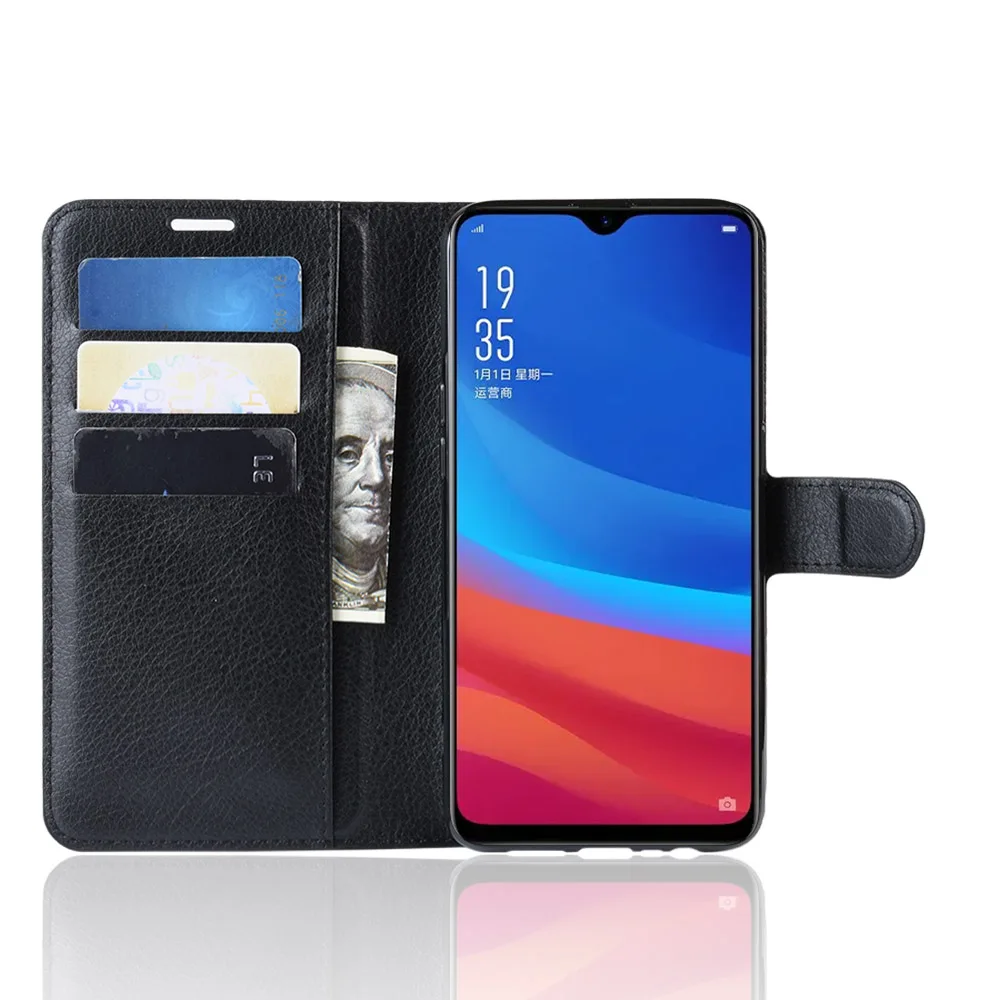 Чехол baisxst для OPPO AX5S роскошный кожаный чехол телефона A5S защитный флип