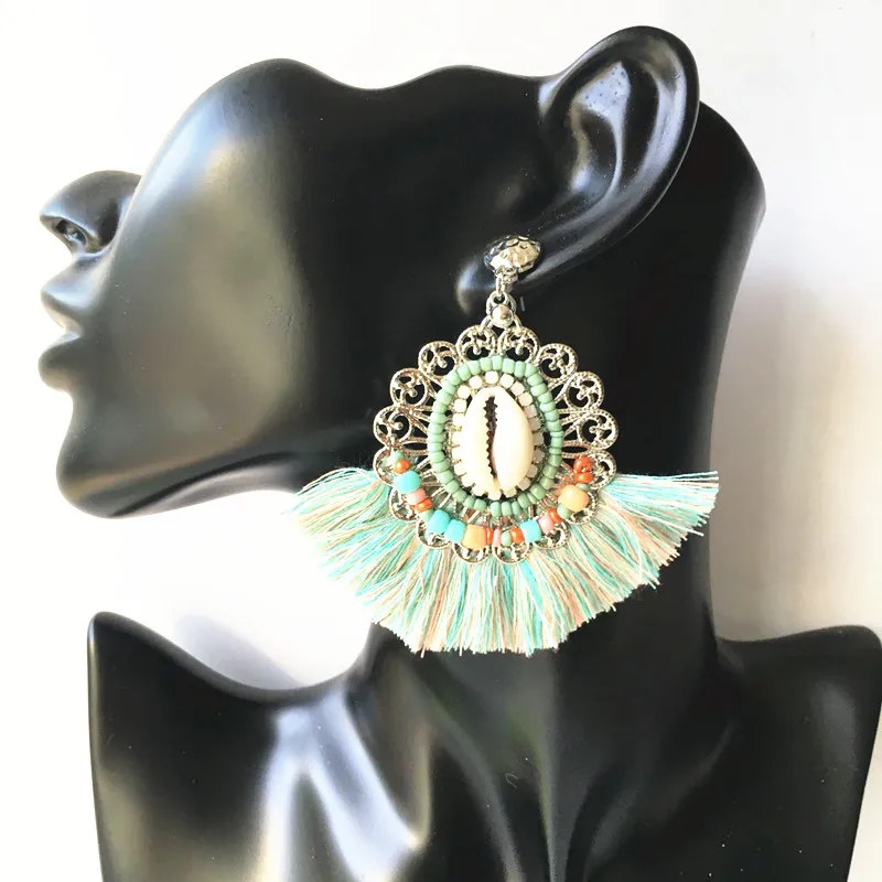 Dongmu jewellery 2017 new fashion party tassel earrings pendant retro bohemian lady jewelry year gift | Украшения и аксессуары