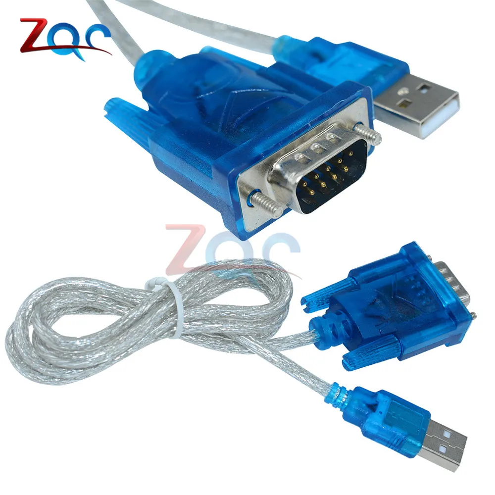 USB к RS232 последовательный порт 9 контактный кабель DB9 адаптер последовательного com