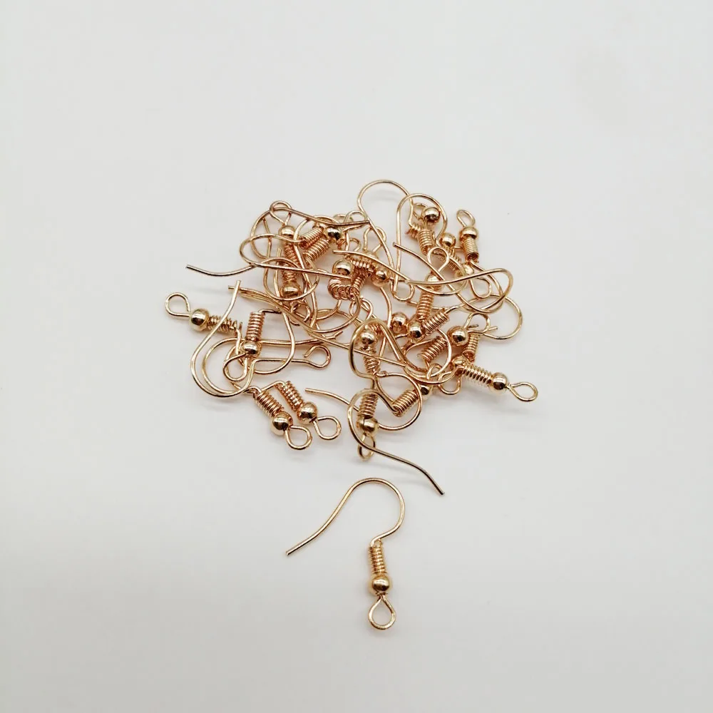 KC Gold 100 шт./лот, сделай сам, серьги, застежки, крючки, фурнитура, сделай сам, аксессуары для изготовления ювелирных изделий, серьги, аксессуары для женщин - Цвет: KC Gold