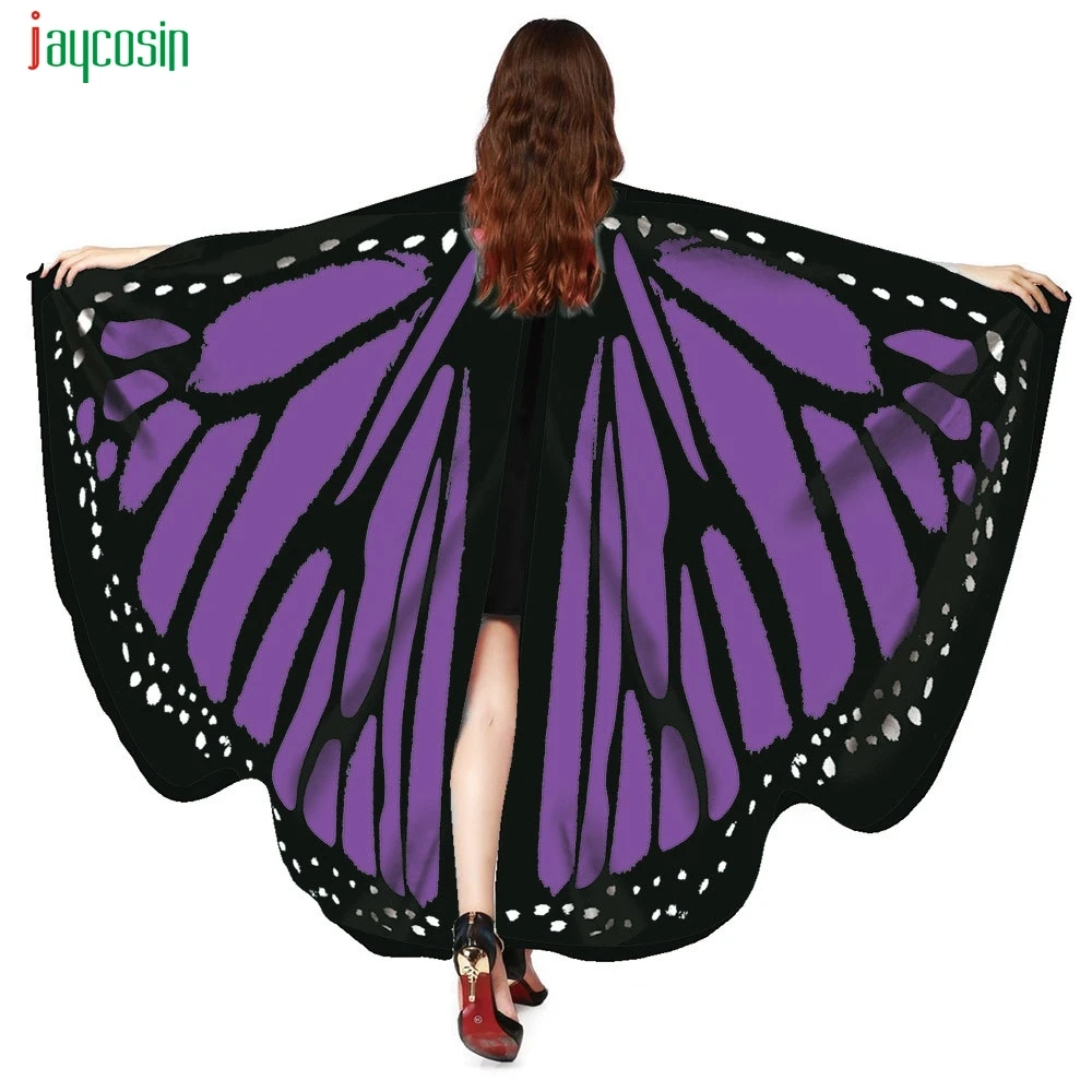 Jaycosin Женская Бабочка крыло шаль шарфы женские Nymph Pixie пончо костюм аксессуар