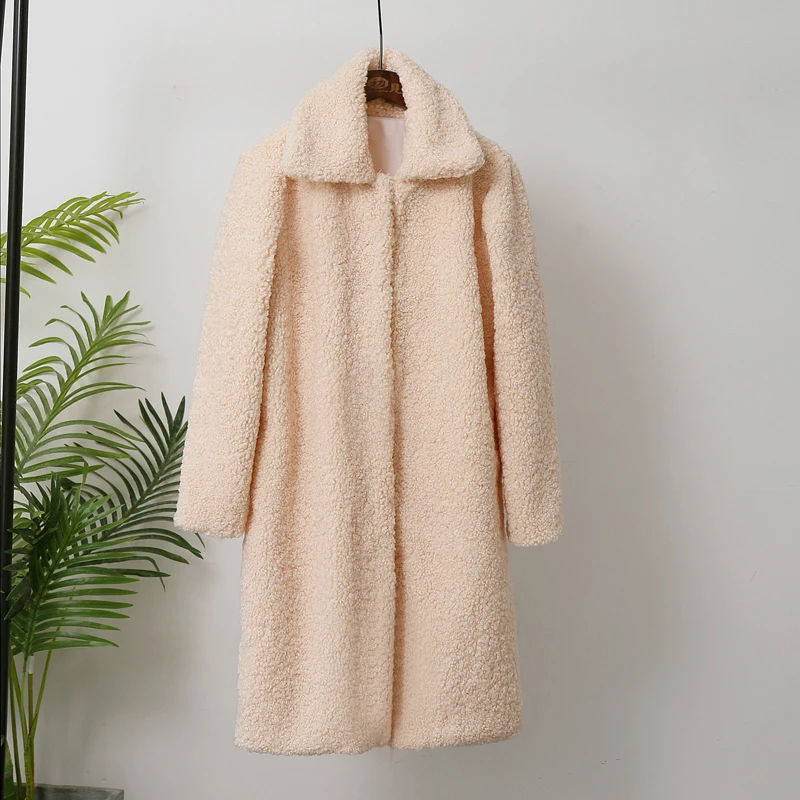 Ulzzang длинная куртка из искусственного меха, пальто, Толстая теплая, женские зимние куртки, пальто, ворсистый, пушистый, верхняя одежда для женщин, модное мягкое пальто