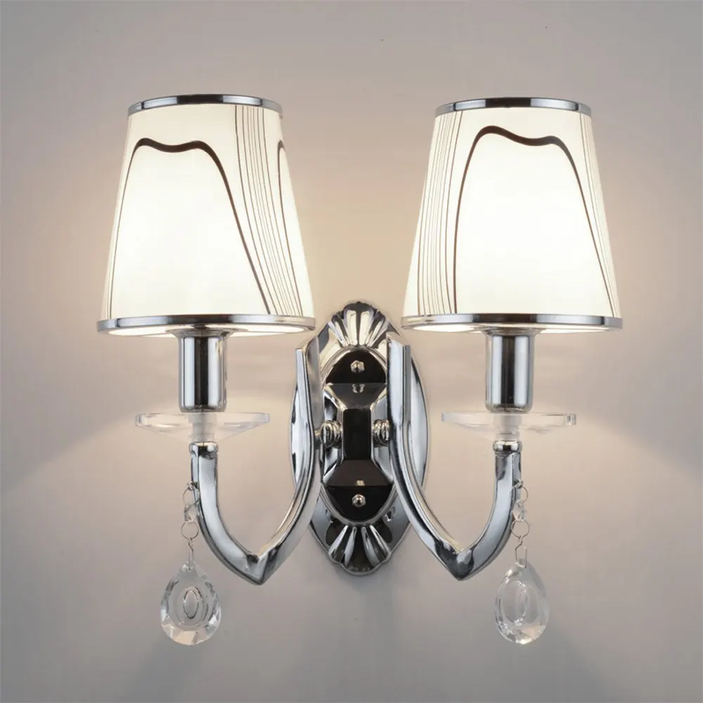 Простой современный стеклянный настенный светильник для ванной комнаты