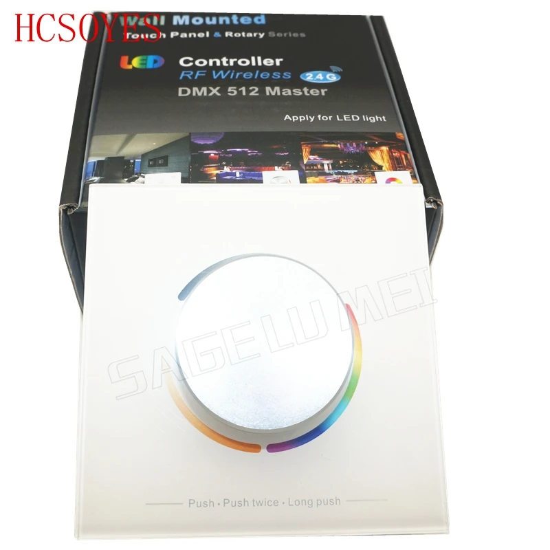 DC5V-24V RGB+CCT PWM controller RF Remote Knob panel 4A*3CH RGB CCT rotate with Wall mounted for dimmer led strip | Освещение