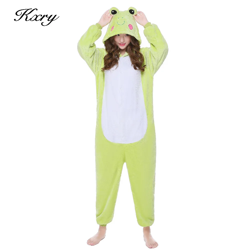 Оптовая продажа животных лягушка Onesie взрослых унисекс Косплэй костюм пижамы для