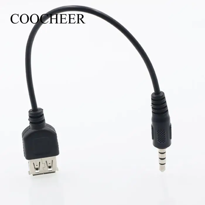 Кабель USB/разъем USB для автомобиля Мужской OTG адаптер аудио Женский 3 5 мм 2 0