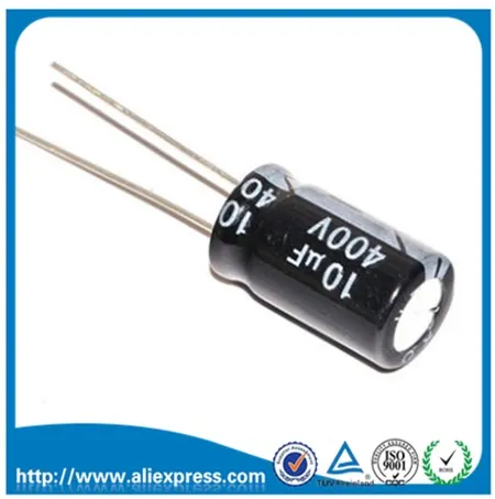 

20PCS 10UF 400V 400V 10UF Aluminum Electrolytic Capacitor 400 V / 10 UF Size 10*16MM Electrolytic capacitor