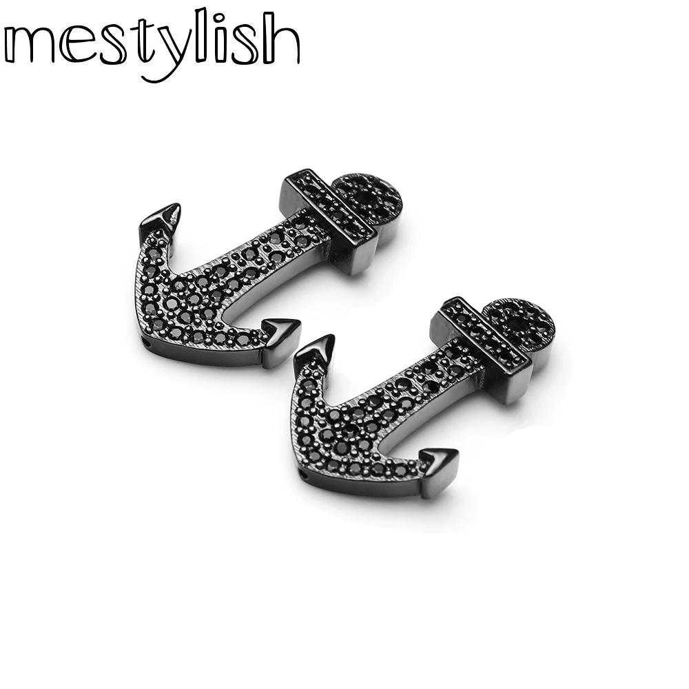 Mestylish 3 шт./лот соединитель якоря из фианита для изготовления браслетов и ожерелий