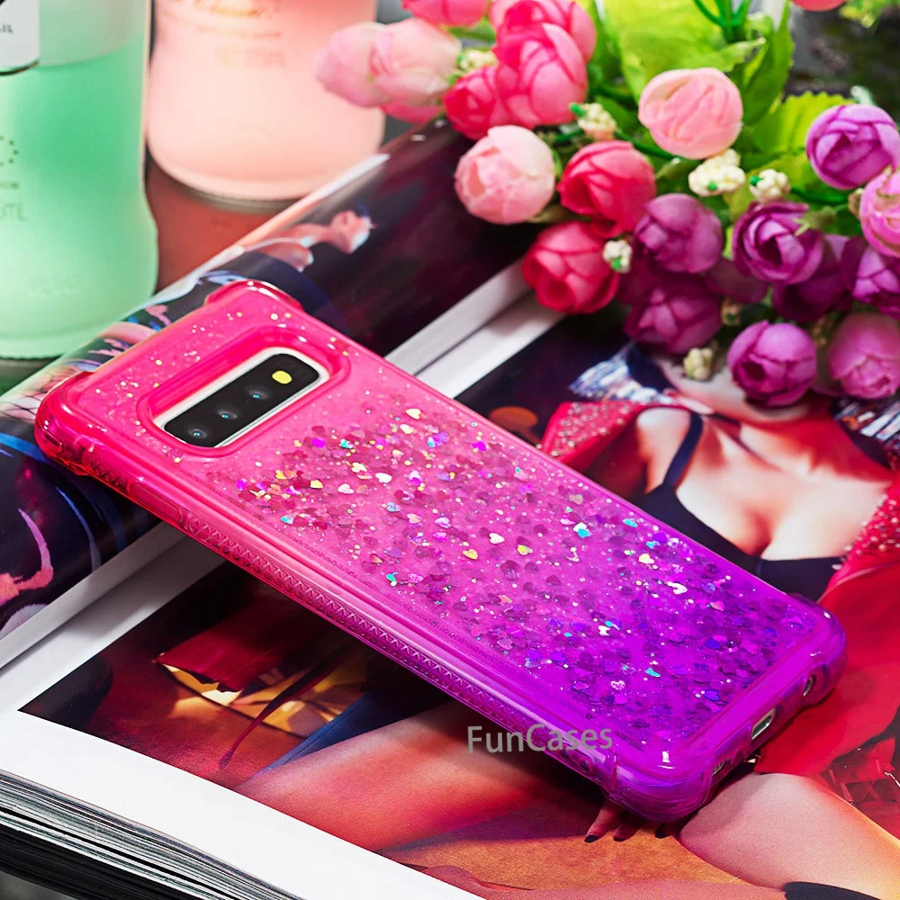 Жидкость для samsung Galaxy S10 чехол динамическая жидкость Star с сияющими блестками TPU