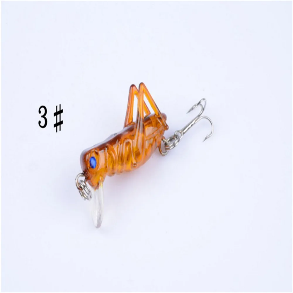 03 FISHINAPOT 1 шт. 40 мм 3 г Кузнечик насекомые Блесен Летающий воблер Crankbait Жесткий Искусственные приманки Bass джеркбейты Swimbait - Цвет: 03