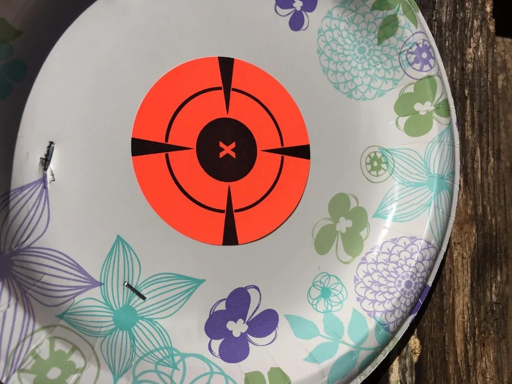 

3inch 250pcs per roll Targets Adhesive Shooting Targets stickers Targets Neon Orange Self-Adhesive Target Sticker for Shooting