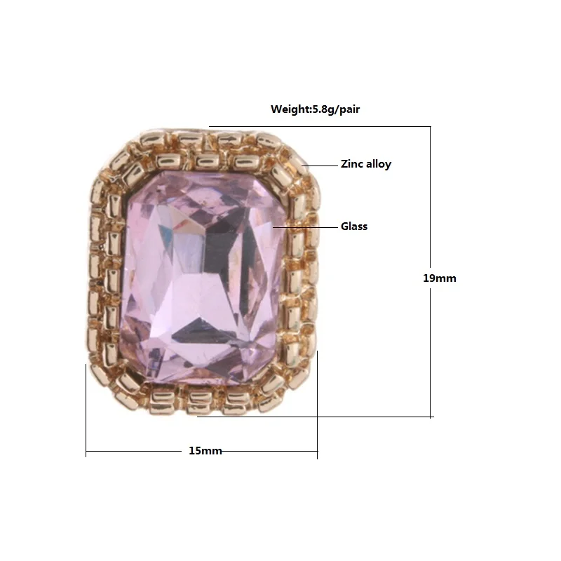 NeeFu WoFu Висячие серьги из смолы большие с клевером брендовые аксессуары подарок