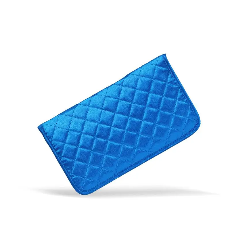 Light blue Модный женский хлопковый модный длинный кошелек с принтом, вместительный светильник, клатч, сумка для телефона, хлопковый женский держатель для карт, кошельки - Цвет: Light blue