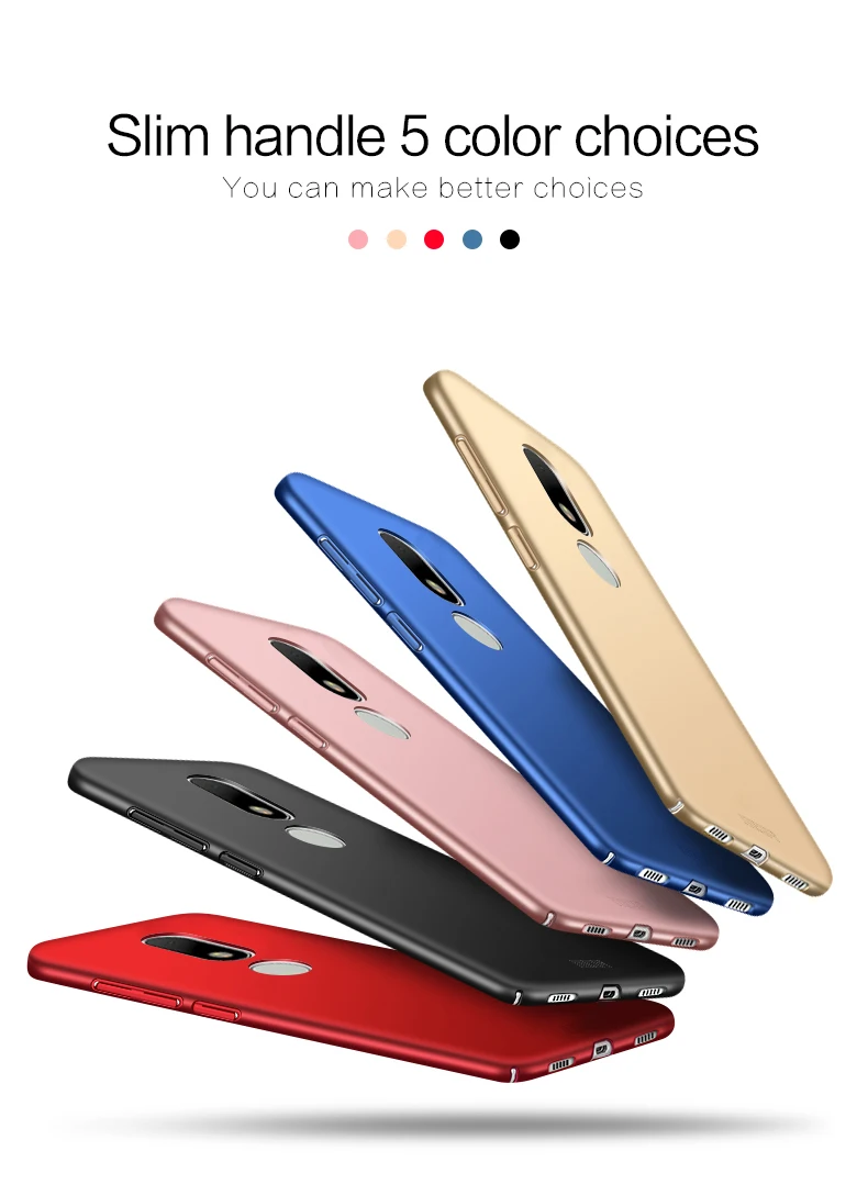 Чехол для Motorola Moto M XT1662 оригинальный жесткий чехол Mofi с полным покрытием XT1663