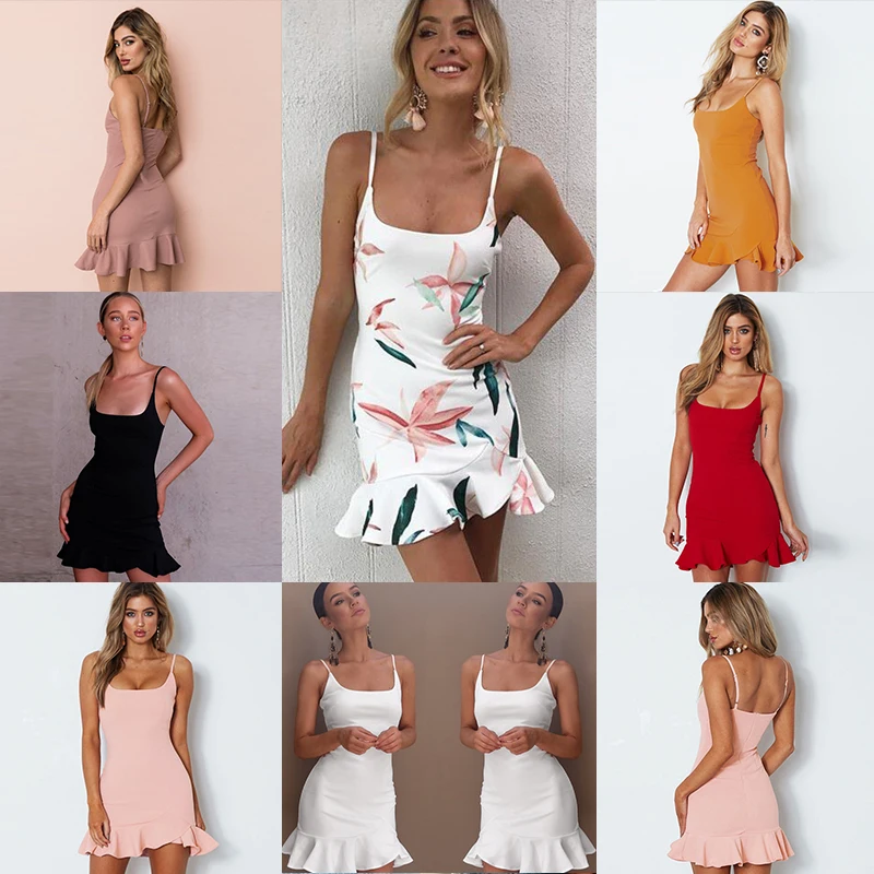 Vestidos элегантное вечернее платье для женщин синий красный черный бретелька Русалка Винтаж оборками Bodycon платья для плюс размеры