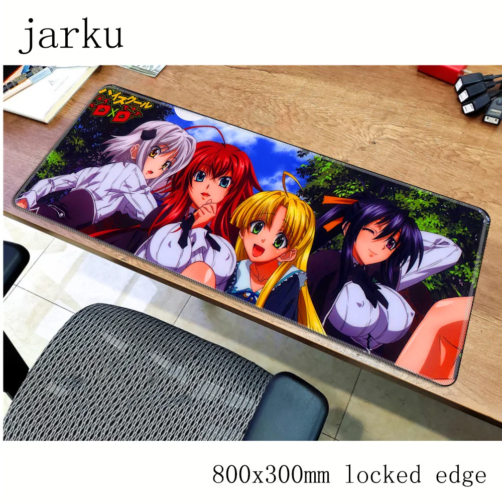 

High School DxD mousepad gamer 800x300X3MM gaming mouse pad large Boy Gift notebook pc accessories laptop padmouse ergonomic mat