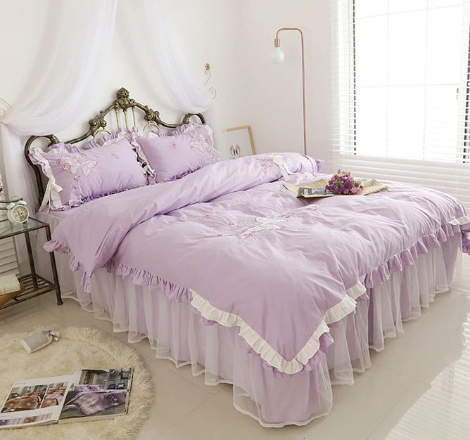 Покрывало постельные принадлежности чистый хлопок принцесса кружева тип