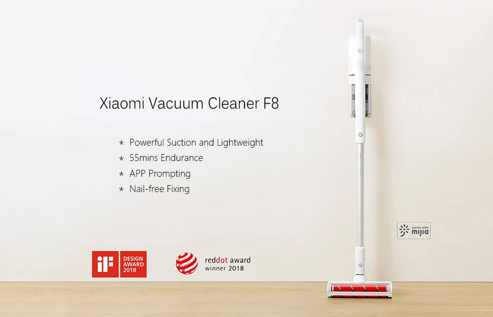 Ручной пылесос Xiaomi Roidmi F8 для дома, пылесборник с низким уровнем шума, бытовой циклонный светодиодный, многофункциональная щетка, wifi