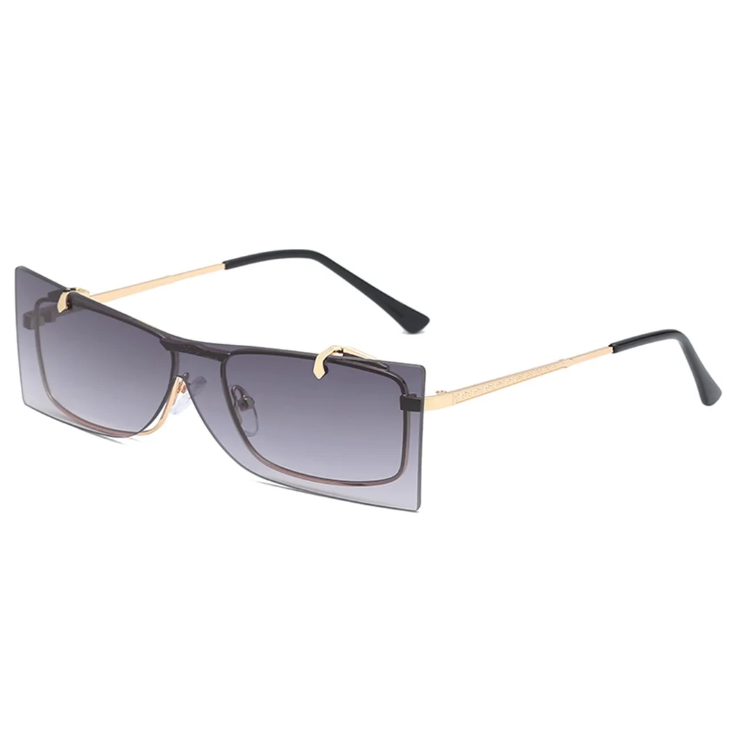 Женские и мужские солнцезащитные очки в стиле панк с металлической оправой хип