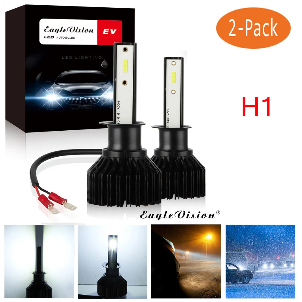 Kongyide автомобильный светильник 2 шт. H1 2000W 30000LM светодиодный головной Conversion Kit лампы