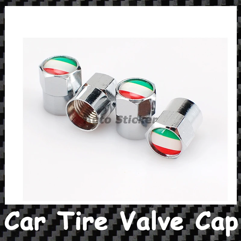 4 шт. итальянский флаг автомобиля вентиль шины колеса крышки для Fiat Iveco Alfa Romeo Volvo bmw