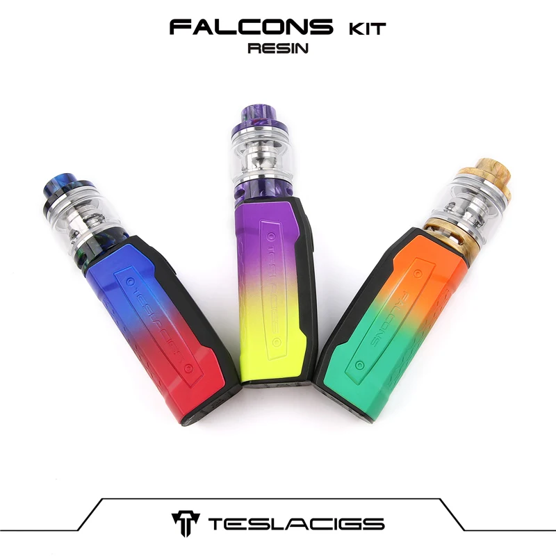 Оригинальный Tesla Falcons Starter Kit 6 мл полимерный бак 2000 мАч батарея с TS XX 0.18ohm катушка