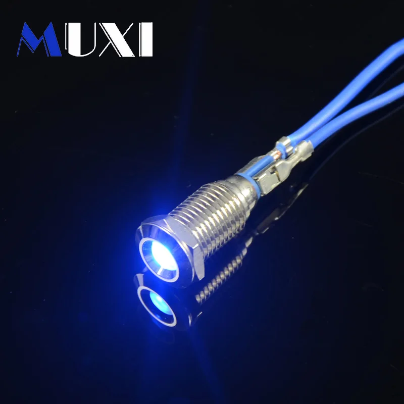 12mm Signal lamp LED Metal Indicator WaterProof light With Red Blue Orange White Green Color 3V 5V 6V 12V 24V 36V 48V 110V 220V |