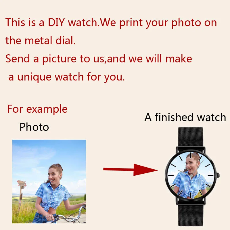 A4402 личное фото печать индивидуального логотипа Watch Relogio Feminino Masculino Reloj De Dama|Часы