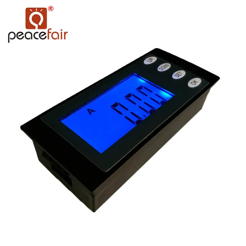 PEACEFAIR AC однофазная цифровая панель Вольтметр Амперметр 220 В 20A 5в1 ЖК-дисплей ток ватт кВтч Время Напряжение тестер PZEM-002