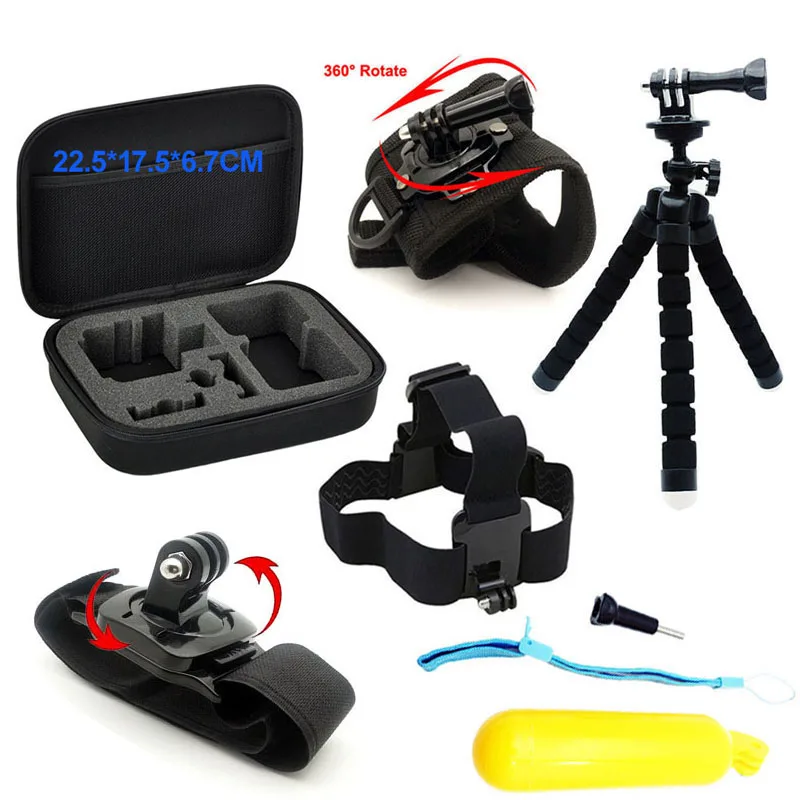Сумка для хранения набор аксессуаров Gopro hero 7 комплект штатива крепление Go pro 6 5 4