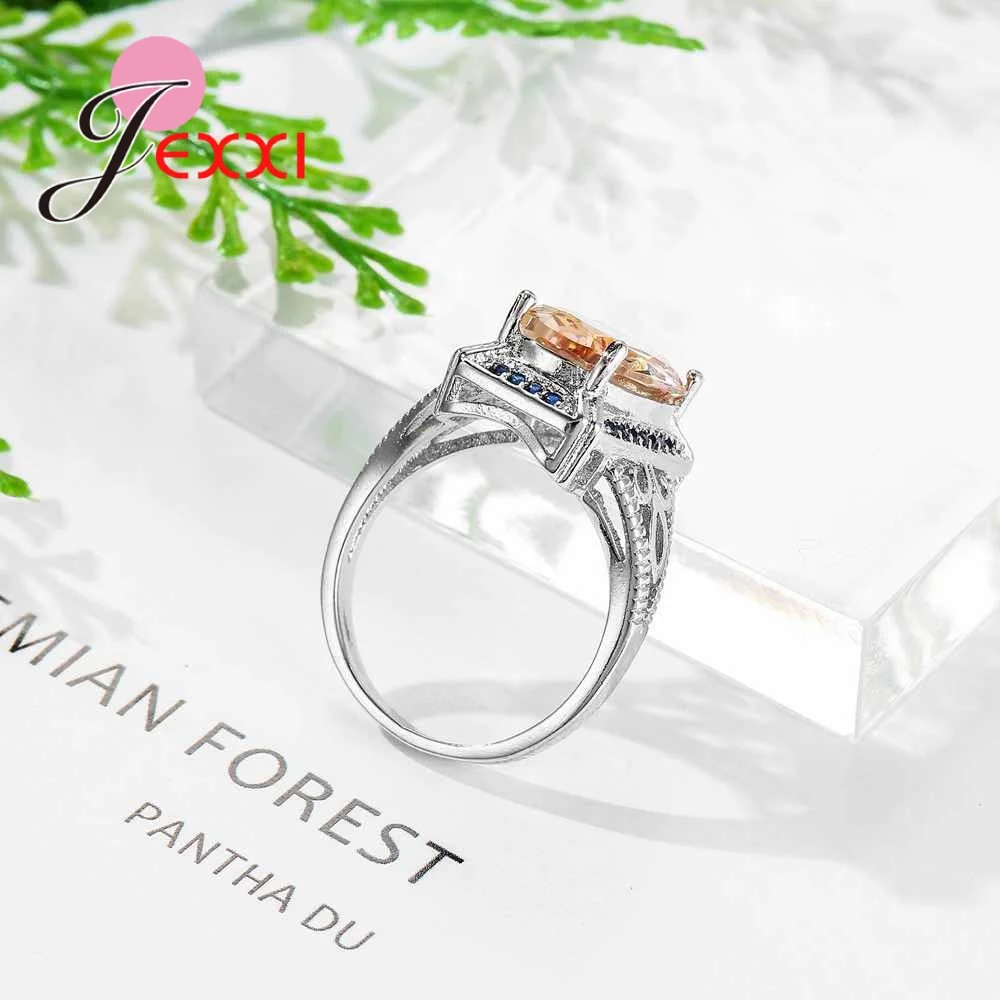 Штамп S925 ювелирные изделия из твердого серебра для женщин 5 А блестящий яркий