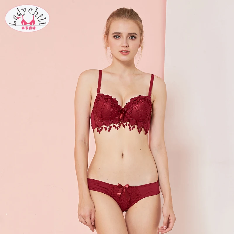 Женский кружевной бюстгальтер с двойным пуш апом винтажное нижнее белье