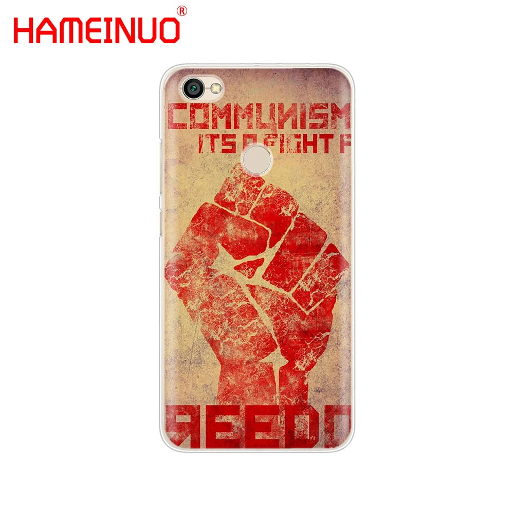 HAMEINUO чехол с принтом советского союза и гранж флага для Xiaomi redmi 5 4 1 1s 2 3 3s pro PLUS note 4X