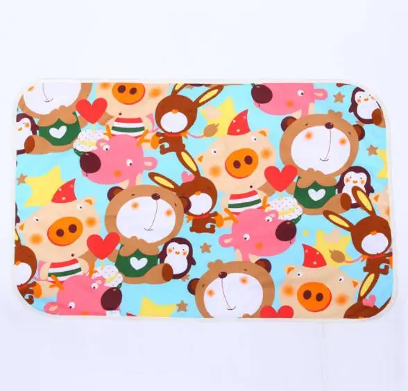60x90 cm Pig Пеленки для детей, пеленальный коврик для младенцев, портативный, складной, моющийся, водонепроницаемый, 50*70/60*90 см/70*90 см, матрас, моча, коврик, коврики для игр - Цвет: 60x90 cm Pig