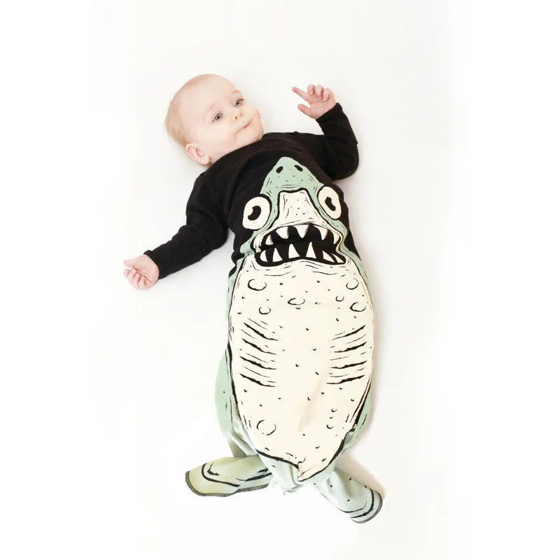 

Baby Girl&Boy Sleeping Bag Penguin/Bear/Shark/Mermaid Pattern Infant Spring Autumn Long Sleeve Sleeping Bag