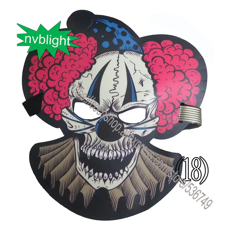 Новинка 2014! Светодиодная маска El Mask 10 шт./лот разные модели с инвертором