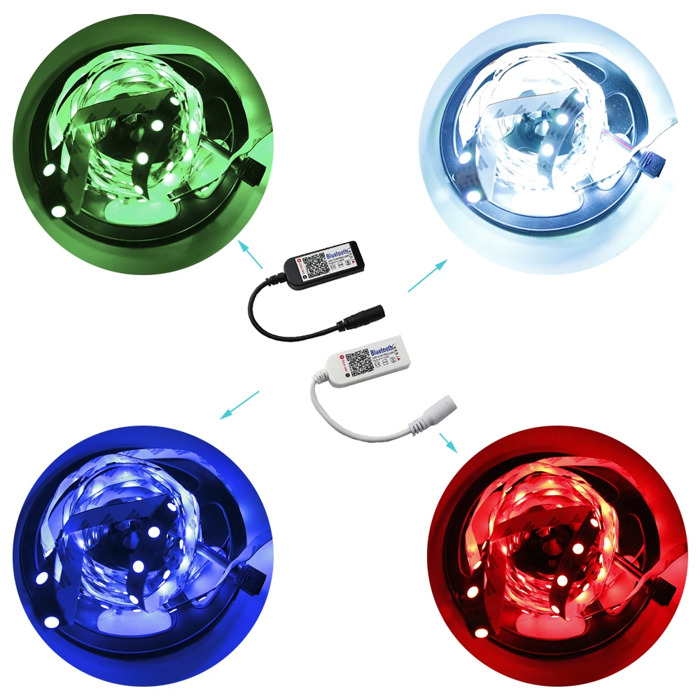 DC5V 24V светодиодный Управление Мини Bluetooth RGB 3 канала 4pin для 5050 полосы светильник IOS /