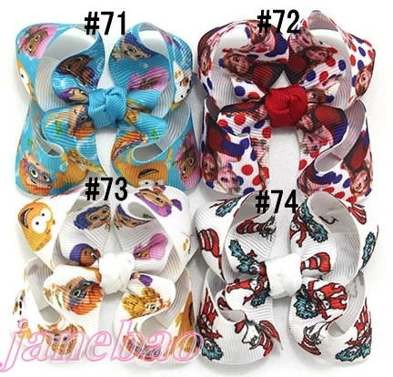 Бесплатная доставка 2017 30 шт. 3 &quotABC бант для волос бутик заколки с бантами