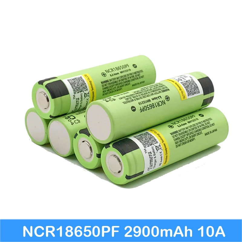 Батарея Turmera 18650 NCR18650PF 2900mAh литиевая аккумуляторная батарея для Hailong Серебряная