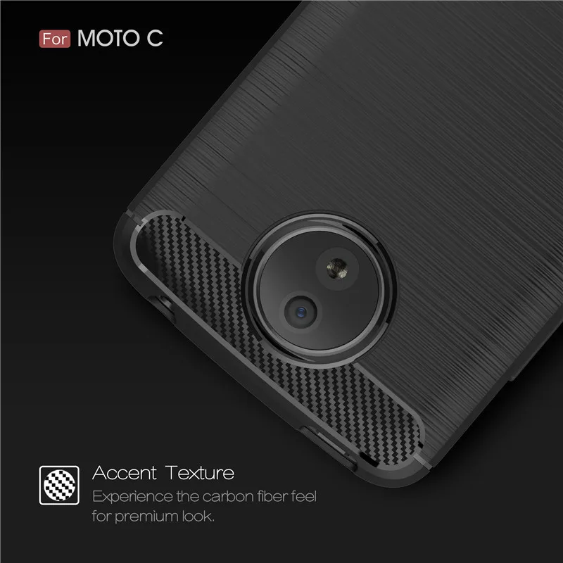 Карбоновый чехол для Motorola MOTO C M E3 E4 E5 Мощность G3 G4 G5 G5S G6 плюс Play мягкий силиконовый