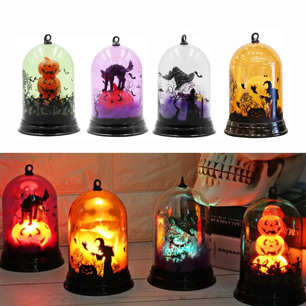 Светильник в виде тыквы на Хэллоуин ведьмы декоративное украшение для сцены